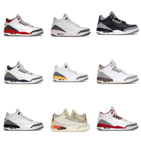 Jordan Air Jordan 3 Lucky Shorts Mid-Top Retro Basketball Shoes-4541  